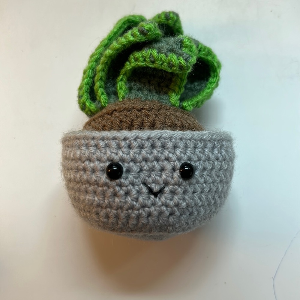 Cute Handmade Amigurumi Planter